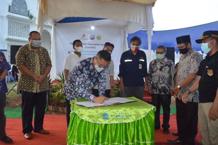 Chevron-UMRI Buat Fasilitas Air Bersih untuk Warga di Rohil