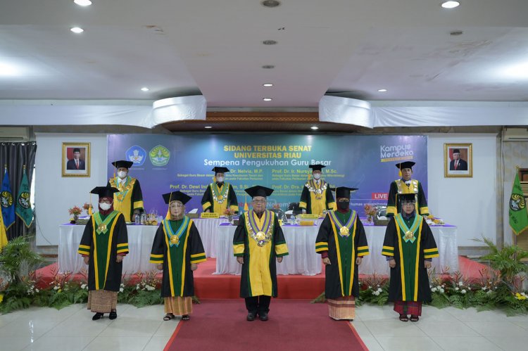 Guru Besar di UNRI Bertambah 4 Orang Lagi