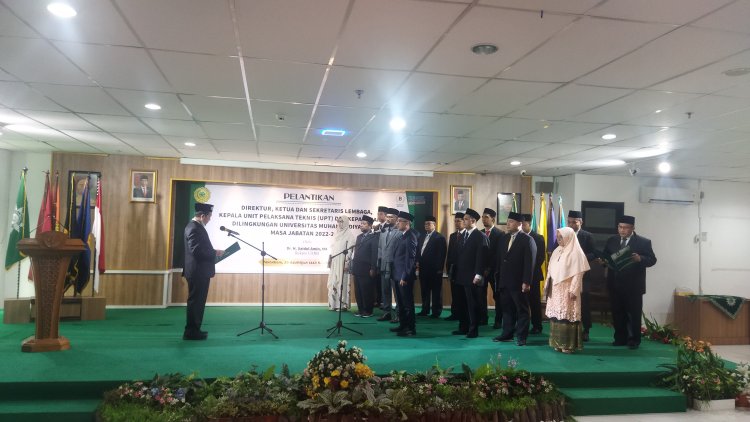 Usai Lantik 15 Pejabat Struktural, Rektor UMRI Sampaikan Harapan Ini