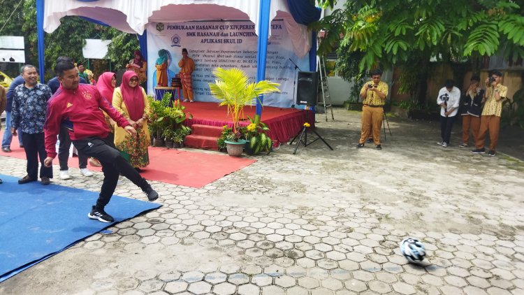 Puluhan Tim Berlaga di Turnamen Futsal SMK Hasanah Pekanbaru