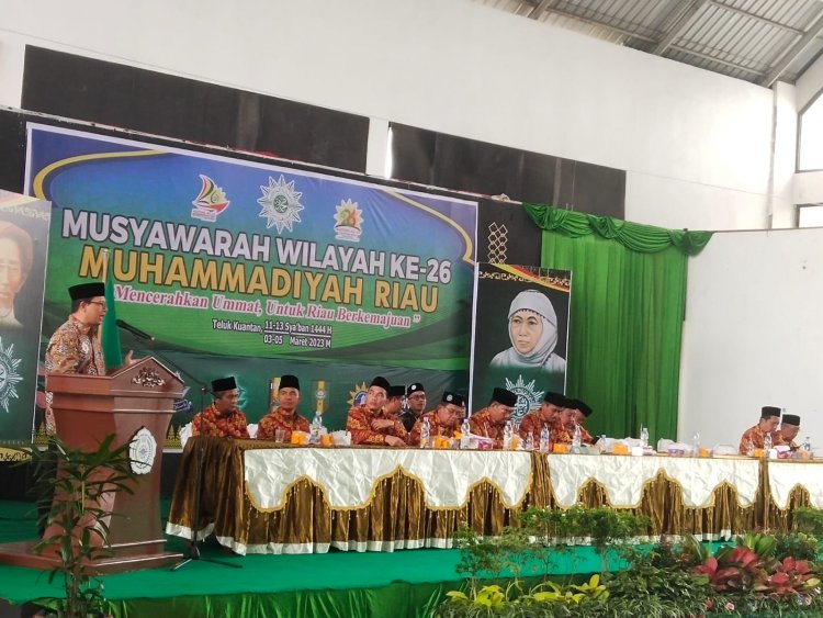 Hasil Musywil, Hendri Sayuti Jadi Ketua Muhammadiyah, Hikmani Ketua Aisyiyah Riau